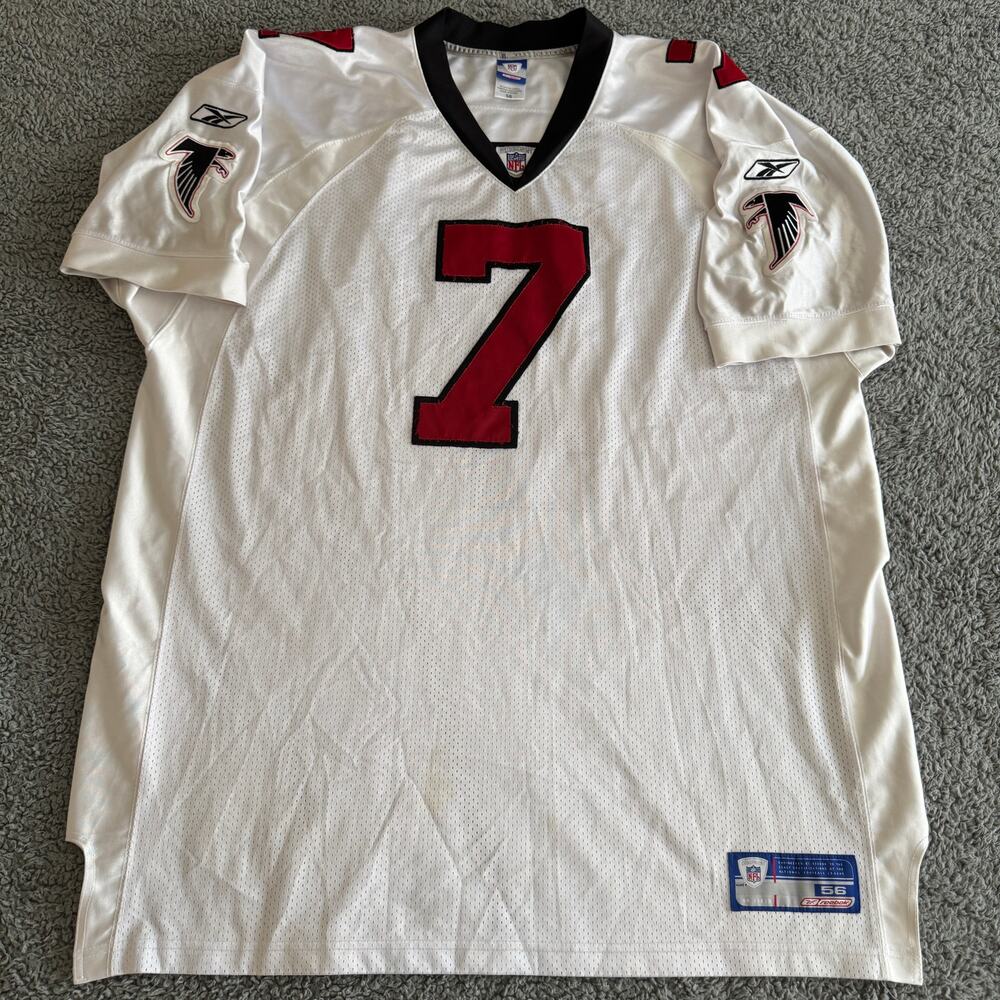 100% Authentic 2002 Michael Vick NFL Atlanta Falcons Reebok Jersey White Sewn 56